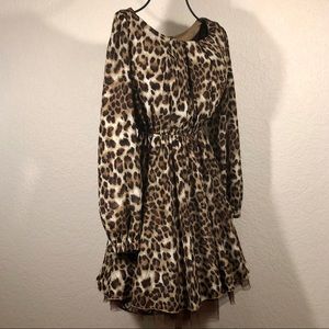 Cheetah Print Party Dress
